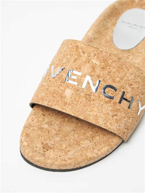 givenchy cork slides|givenchy flat mules.